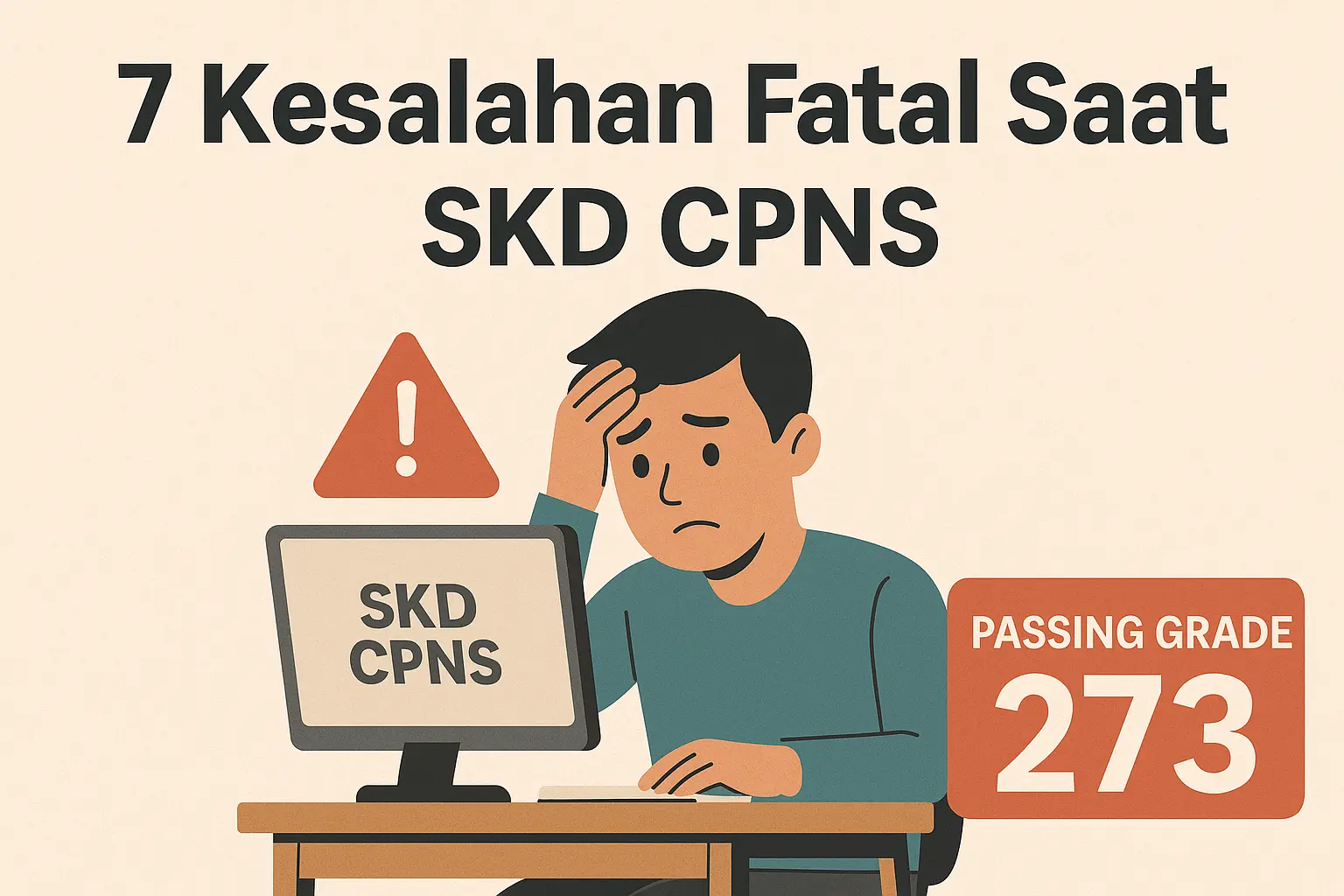 7 Kesalahan Fatal Saat SKD CPNS yang Bikin Gagal Lolos Passing Grade